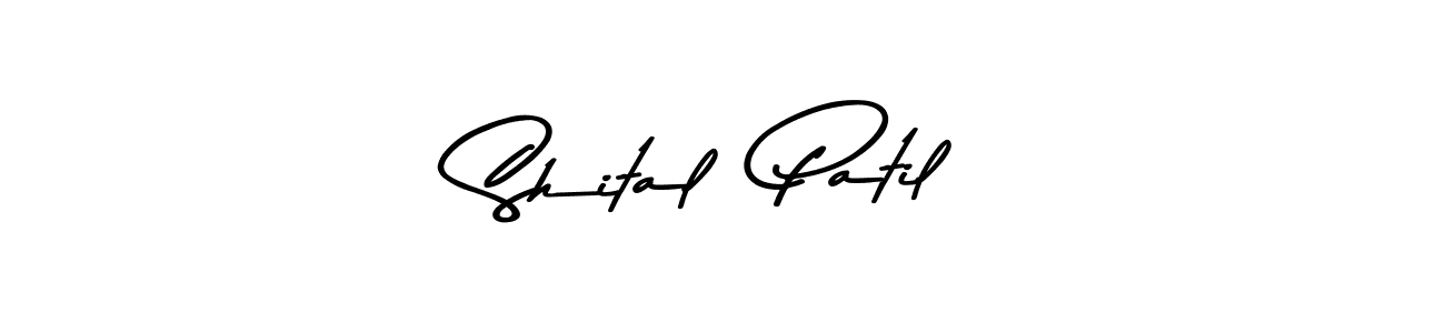 How to make Shital  Patil name signature. Use Asem Kandis PERSONAL USE style for creating short signs online. This is the latest handwritten sign. Shital  Patil signature style 9 images and pictures png