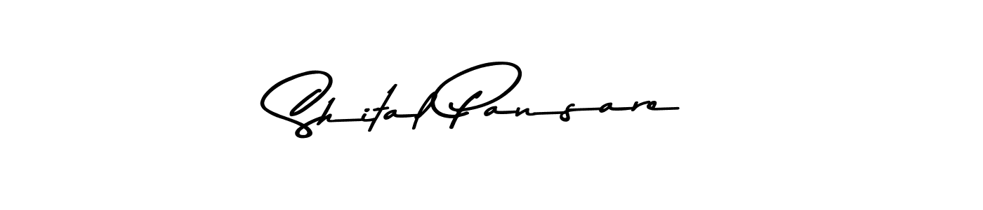 How to make Shital Pansare name signature. Use Asem Kandis PERSONAL USE style for creating short signs online. This is the latest handwritten sign. Shital Pansare signature style 9 images and pictures png