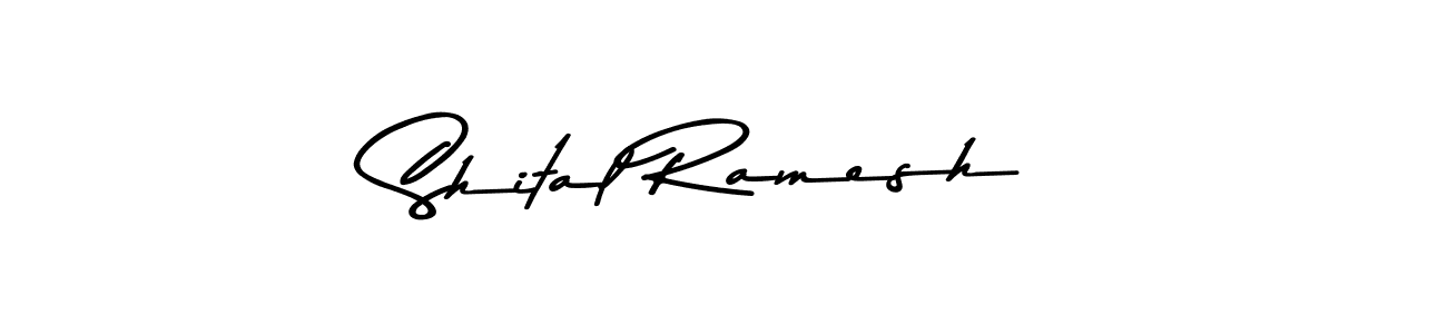 Make a beautiful signature design for name Shital Ramesh. With this signature (Asem Kandis PERSONAL USE) style, you can create a handwritten signature for free. Shital Ramesh signature style 9 images and pictures png
