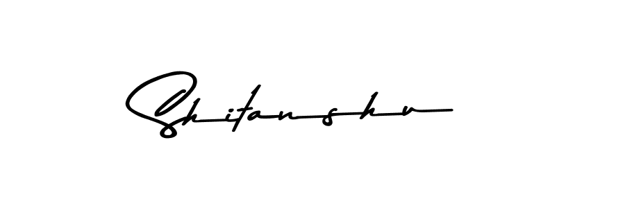 How to make Shitanshu signature? Asem Kandis PERSONAL USE is a professional autograph style. Create handwritten signature for Shitanshu name. Shitanshu signature style 9 images and pictures png