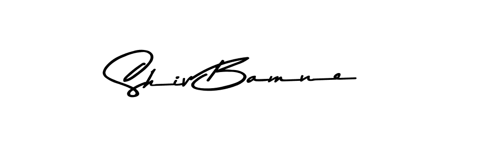 How to make Shiv Bamne signature? Asem Kandis PERSONAL USE is a professional autograph style. Create handwritten signature for Shiv Bamne name. Shiv Bamne signature style 9 images and pictures png