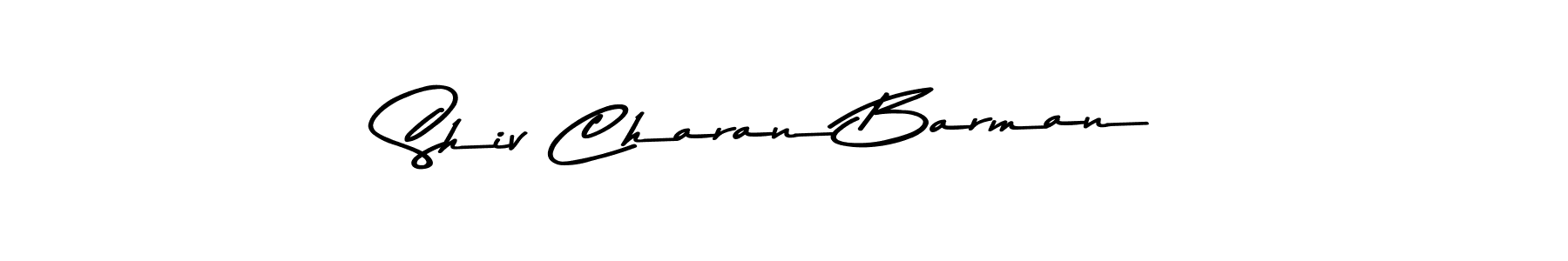 Make a beautiful signature design for name Shiv Charan Barman. With this signature (Asem Kandis PERSONAL USE) style, you can create a handwritten signature for free. Shiv Charan Barman signature style 9 images and pictures png