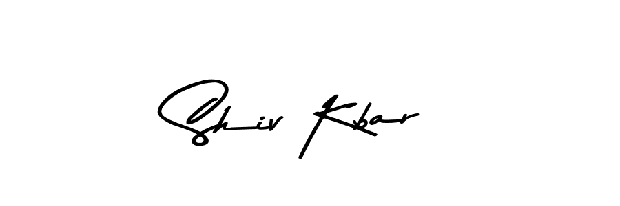 The best way (Asem Kandis PERSONAL USE) to make a short signature is to pick only two or three words in your name. The name Shiv Kbar include a total of six letters. For converting this name. Shiv Kbar signature style 9 images and pictures png