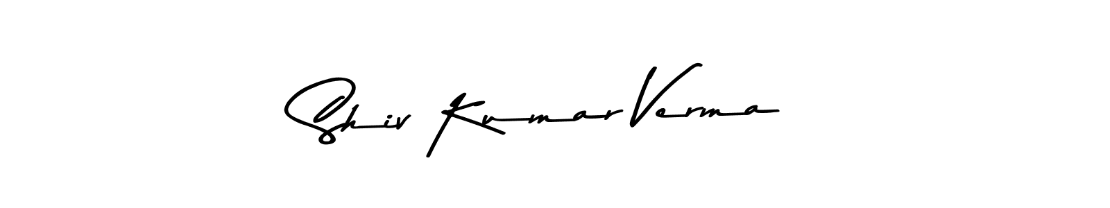 Make a beautiful signature design for name Shiv Kumar Verma. With this signature (Asem Kandis PERSONAL USE) style, you can create a handwritten signature for free. Shiv Kumar Verma signature style 9 images and pictures png