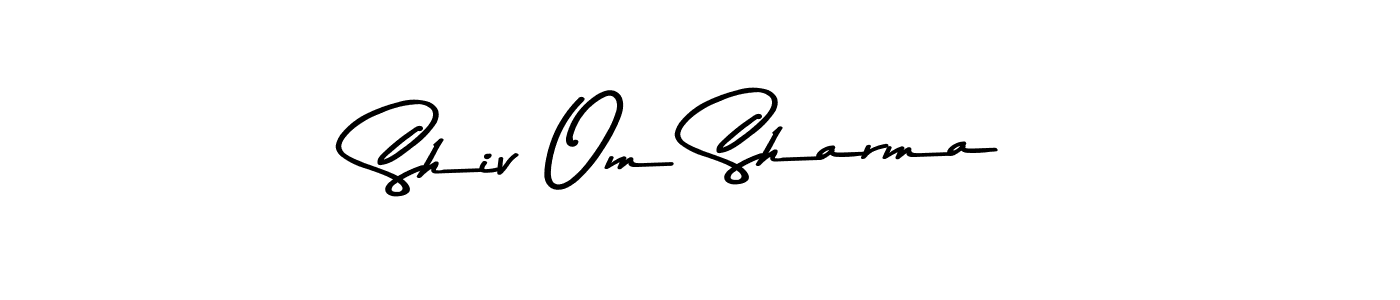 Use a signature maker to create a handwritten signature online. With this signature software, you can design (Asem Kandis PERSONAL USE) your own signature for name Shiv Om Sharma. Shiv Om Sharma signature style 9 images and pictures png