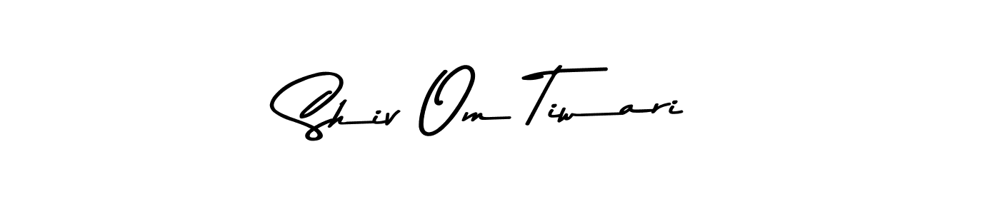 Use a signature maker to create a handwritten signature online. With this signature software, you can design (Asem Kandis PERSONAL USE) your own signature for name Shiv Om Tiwari. Shiv Om Tiwari signature style 9 images and pictures png