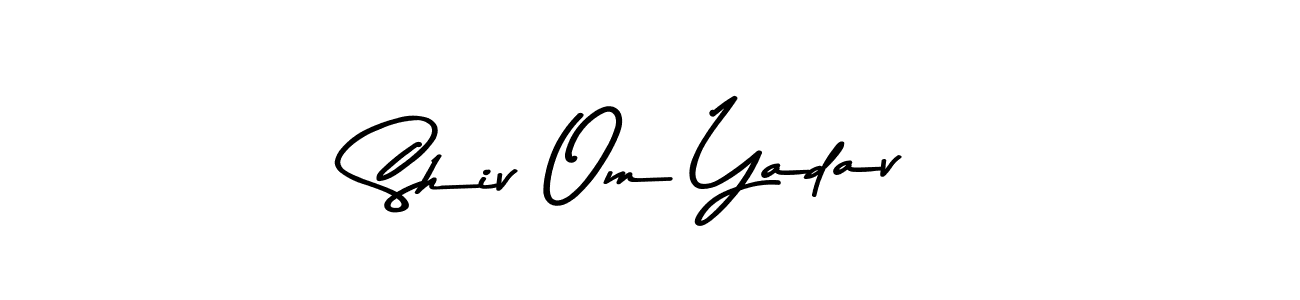 How to make Shiv Om Yadav name signature. Use Asem Kandis PERSONAL USE style for creating short signs online. This is the latest handwritten sign. Shiv Om Yadav signature style 9 images and pictures png