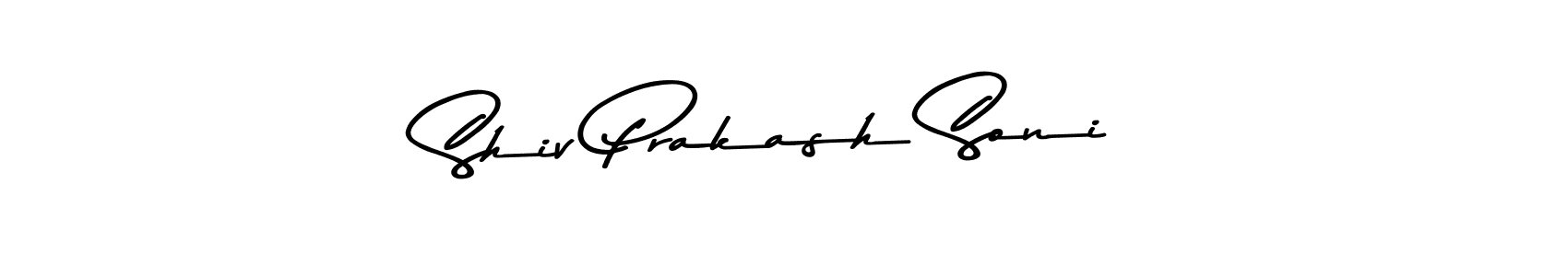 Create a beautiful signature design for name Shiv Prakash Soni. With this signature (Asem Kandis PERSONAL USE) fonts, you can make a handwritten signature for free. Shiv Prakash Soni signature style 9 images and pictures png