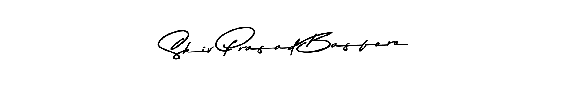 How to make Shiv Prasad Basfore name signature. Use Asem Kandis PERSONAL USE style for creating short signs online. This is the latest handwritten sign. Shiv Prasad Basfore signature style 9 images and pictures png