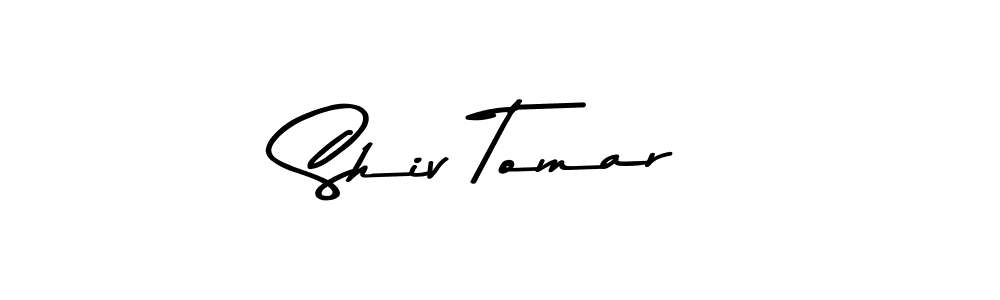 Create a beautiful signature design for name Shiv Tomar. With this signature (Asem Kandis PERSONAL USE) fonts, you can make a handwritten signature for free. Shiv Tomar signature style 9 images and pictures png