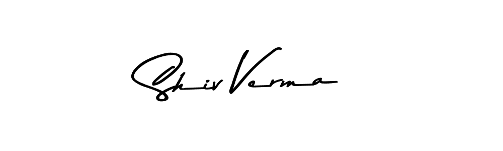 Create a beautiful signature design for name Shiv Verma. With this signature (Asem Kandis PERSONAL USE) fonts, you can make a handwritten signature for free. Shiv Verma signature style 9 images and pictures png