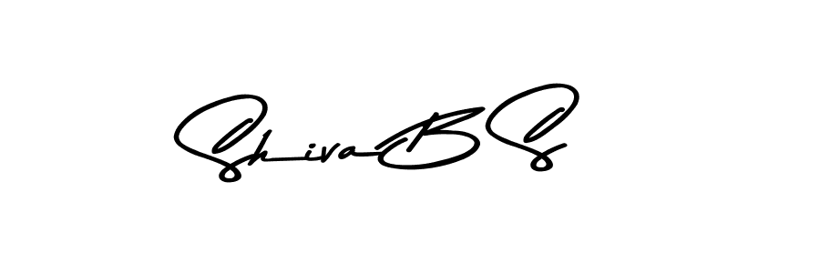 This is the best signature style for the Shiva B S name. Also you like these signature font (Asem Kandis PERSONAL USE). Mix name signature. Shiva B S signature style 9 images and pictures png