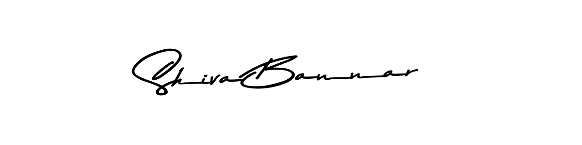 How to make Shiva Bannar name signature. Use Asem Kandis PERSONAL USE style for creating short signs online. This is the latest handwritten sign. Shiva Bannar signature style 9 images and pictures png