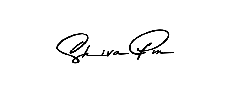 Make a beautiful signature design for name Shiva Pm. With this signature (Asem Kandis PERSONAL USE) style, you can create a handwritten signature for free. Shiva Pm signature style 9 images and pictures png