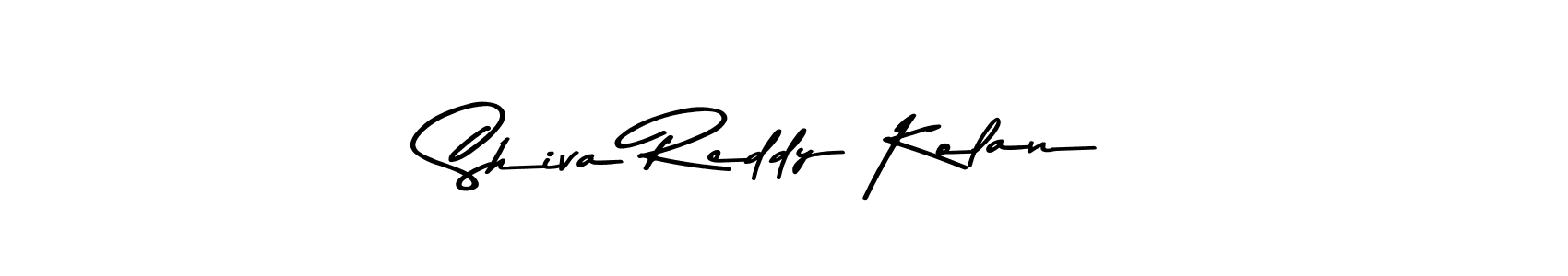 Shiva Reddy Kolan stylish signature style. Best Handwritten Sign (Asem Kandis PERSONAL USE) for my name. Handwritten Signature Collection Ideas for my name Shiva Reddy Kolan. Shiva Reddy Kolan signature style 9 images and pictures png