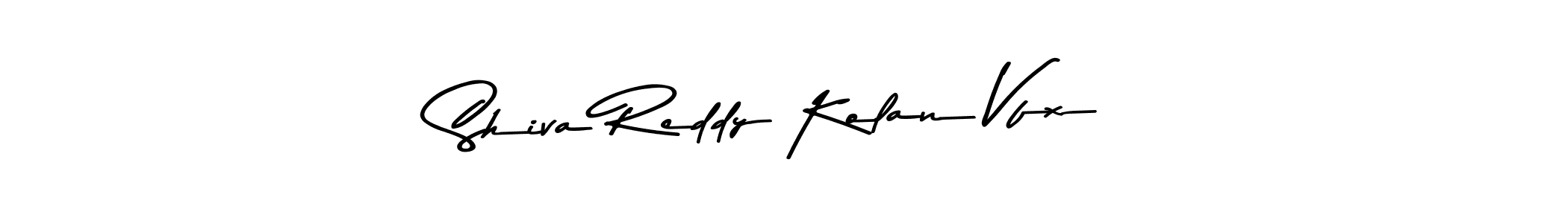 Create a beautiful signature design for name Shiva Reddy Kolan Vfx. With this signature (Asem Kandis PERSONAL USE) fonts, you can make a handwritten signature for free. Shiva Reddy Kolan Vfx signature style 9 images and pictures png