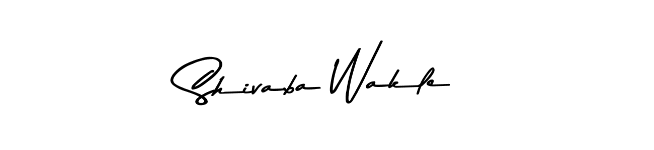 The best way (Asem Kandis PERSONAL USE) to make a short signature is to pick only two or three words in your name. The name Shivaba Wakle include a total of six letters. For converting this name. Shivaba Wakle signature style 9 images and pictures png