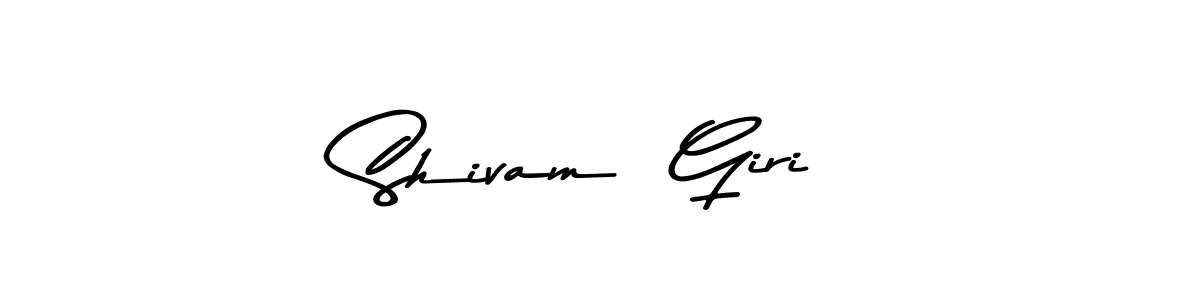 Make a beautiful signature design for name Shivam  Giri. With this signature (Asem Kandis PERSONAL USE) style, you can create a handwritten signature for free. Shivam  Giri signature style 9 images and pictures png