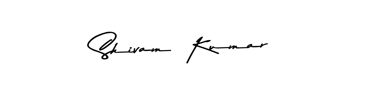 The best way (Asem Kandis PERSONAL USE) to make a short signature is to pick only two or three words in your name. The name Shivam  Kumar include a total of six letters. For converting this name. Shivam  Kumar signature style 9 images and pictures png