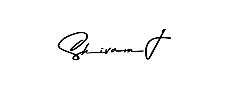 How to Draw Shivam J signature style? Asem Kandis PERSONAL USE is a latest design signature styles for name Shivam J. Shivam J signature style 9 images and pictures png