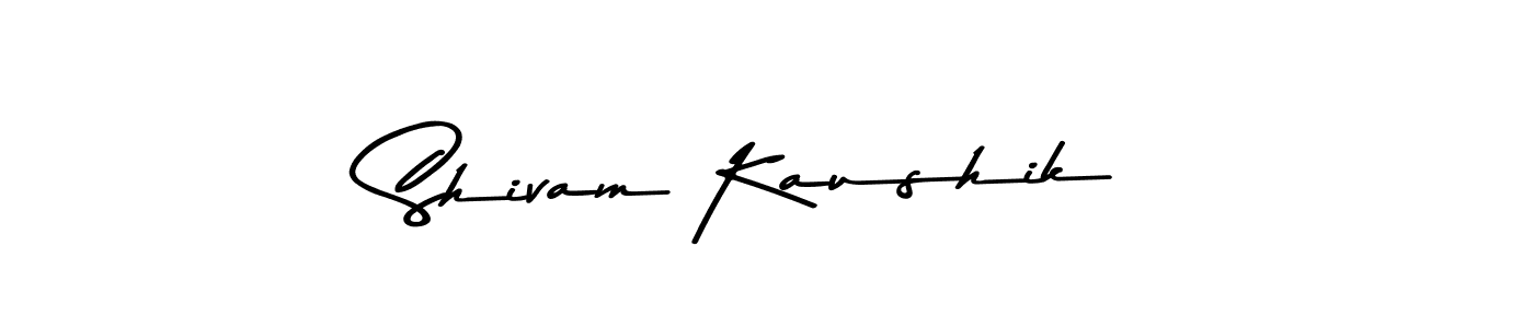 Shivam Kaushik stylish signature style. Best Handwritten Sign (Asem Kandis PERSONAL USE) for my name. Handwritten Signature Collection Ideas for my name Shivam Kaushik. Shivam Kaushik signature style 9 images and pictures png