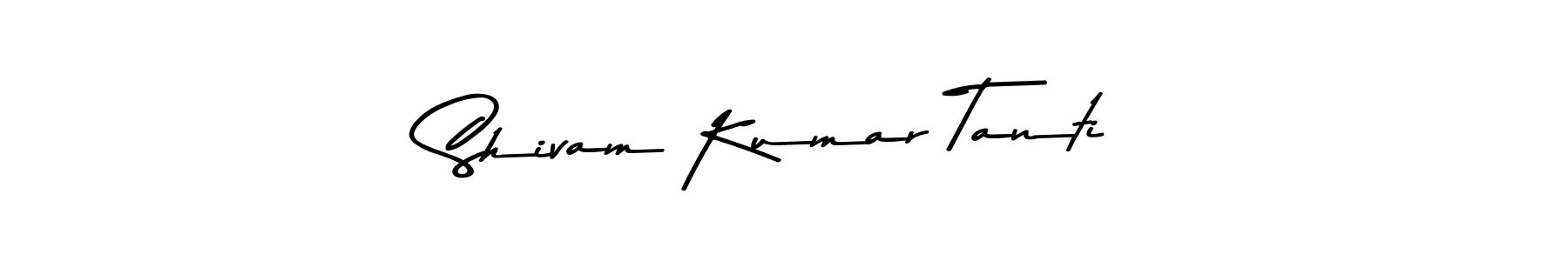 How to make Shivam Kumar Tanti name signature. Use Asem Kandis PERSONAL USE style for creating short signs online. This is the latest handwritten sign. Shivam Kumar Tanti signature style 9 images and pictures png