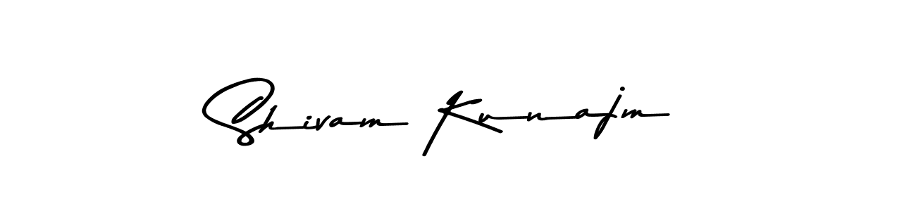 Make a beautiful signature design for name Shivam Kunajm. With this signature (Asem Kandis PERSONAL USE) style, you can create a handwritten signature for free. Shivam Kunajm signature style 9 images and pictures png