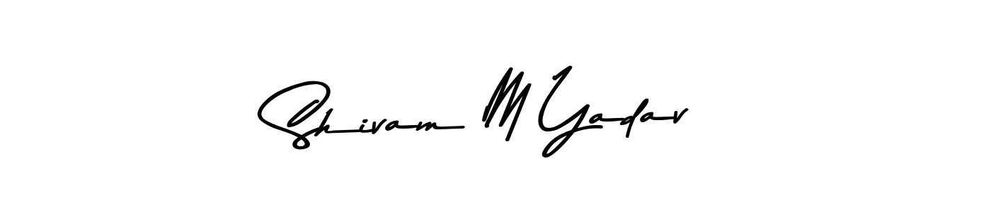 Make a beautiful signature design for name Shivam M Yadav. Use this online signature maker to create a handwritten signature for free. Shivam M Yadav signature style 9 images and pictures png