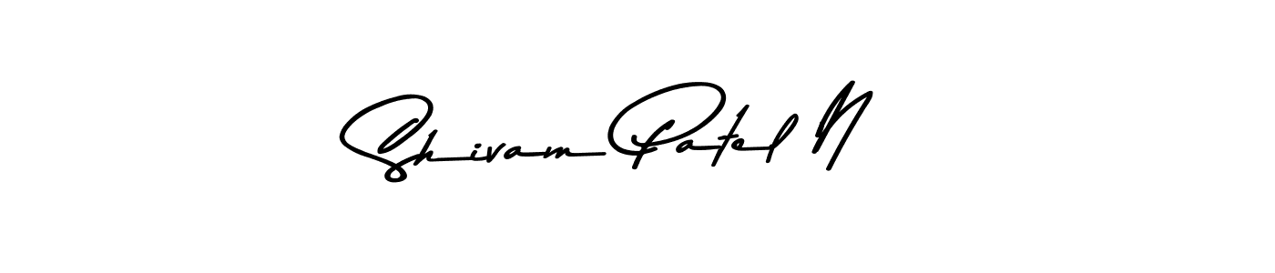 Design your own signature with our free online signature maker. With this signature software, you can create a handwritten (Asem Kandis PERSONAL USE) signature for name Shivam Patel N. Shivam Patel N signature style 9 images and pictures png