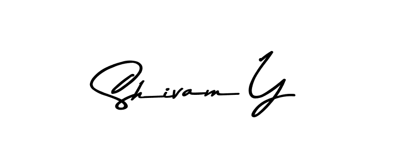 Shivam Y stylish signature style. Best Handwritten Sign (Asem Kandis PERSONAL USE) for my name. Handwritten Signature Collection Ideas for my name Shivam Y. Shivam Y signature style 9 images and pictures png