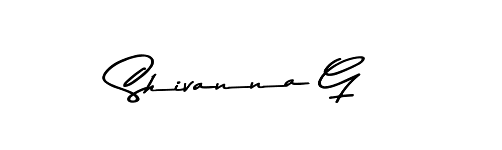 Design your own signature with our free online signature maker. With this signature software, you can create a handwritten (Asem Kandis PERSONAL USE) signature for name Shivanna G. Shivanna G signature style 9 images and pictures png