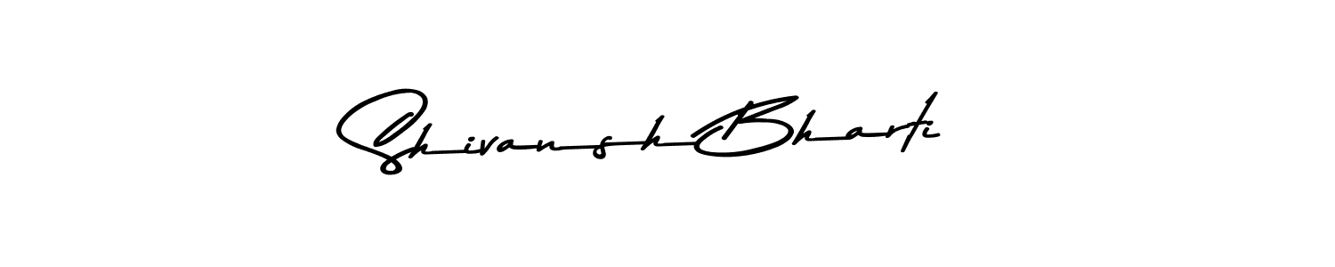 Here are the top 10 professional signature styles for the name Shivansh Bharti. These are the best autograph styles you can use for your name. Shivansh Bharti signature style 9 images and pictures png