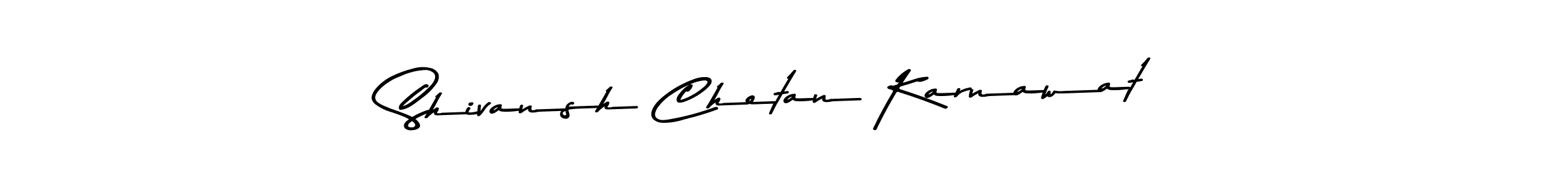 Use a signature maker to create a handwritten signature online. With this signature software, you can design (Asem Kandis PERSONAL USE) your own signature for name Shivansh Chetan Karnawat. Shivansh Chetan Karnawat signature style 9 images and pictures png