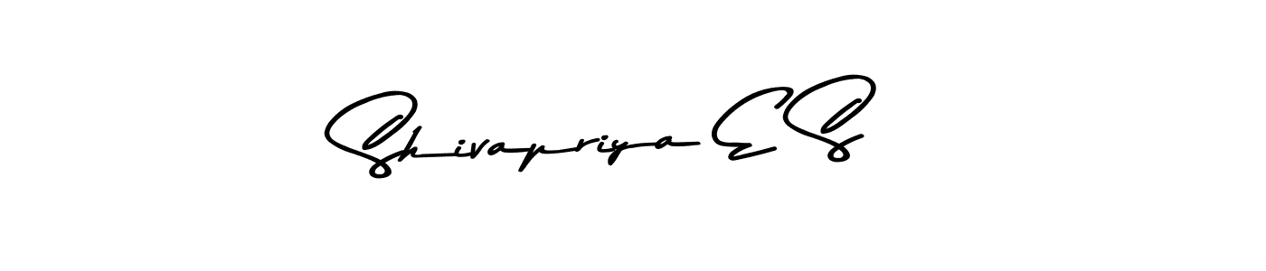 Also You can easily find your signature by using the search form. We will create Shivapriya E S name handwritten signature images for you free of cost using Asem Kandis PERSONAL USE sign style. Shivapriya E S signature style 9 images and pictures png