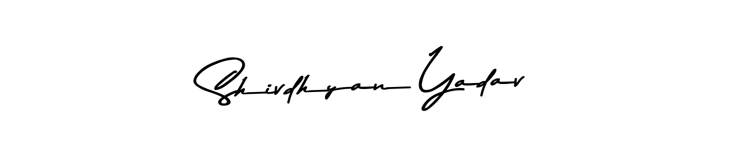 Use a signature maker to create a handwritten signature online. With this signature software, you can design (Asem Kandis PERSONAL USE) your own signature for name Shivdhyan Yadav. Shivdhyan Yadav signature style 9 images and pictures png