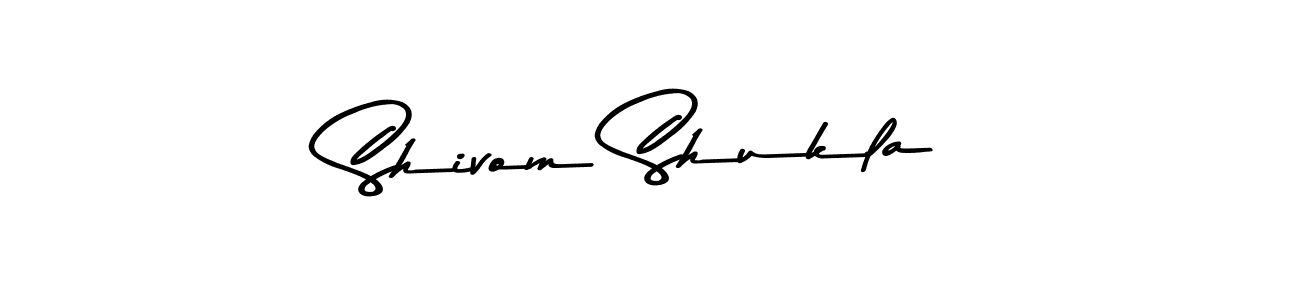 The best way (Asem Kandis PERSONAL USE) to make a short signature is to pick only two or three words in your name. The name Shivom Shukla include a total of six letters. For converting this name. Shivom Shukla signature style 9 images and pictures png