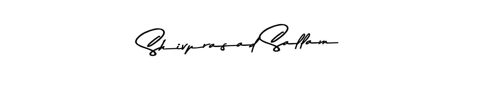 Make a beautiful signature design for name Shivprasad Sallam. Use this online signature maker to create a handwritten signature for free. Shivprasad Sallam signature style 9 images and pictures png
