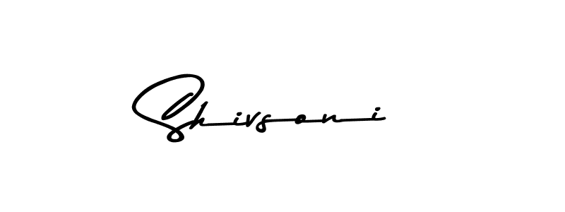 You should practise on your own different ways (Asem Kandis PERSONAL USE) to write your name (Shivsoni) in signature. don't let someone else do it for you. Shivsoni signature style 9 images and pictures png