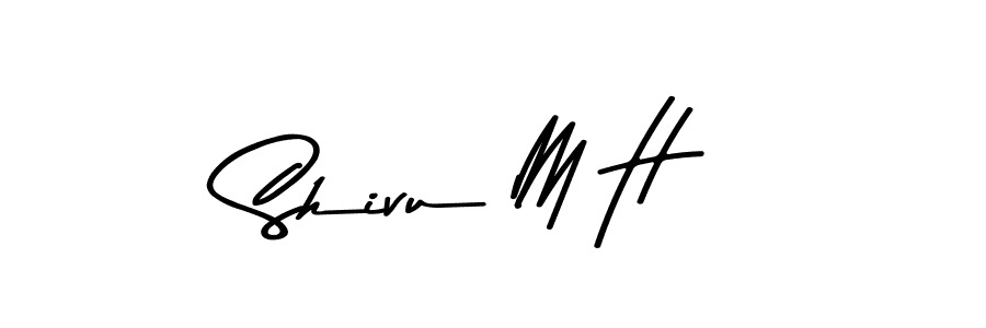 Use a signature maker to create a handwritten signature online. With this signature software, you can design (Asem Kandis PERSONAL USE) your own signature for name Shivu M H. Shivu M H signature style 9 images and pictures png