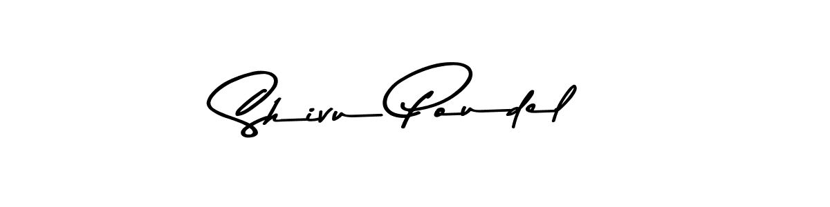 How to make Shivu Poudel signature? Asem Kandis PERSONAL USE is a professional autograph style. Create handwritten signature for Shivu Poudel name. Shivu Poudel signature style 9 images and pictures png