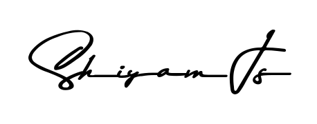 Practice writing Shiyam Js with the flow of Asem Kandis PERSONAL USE lettering. A fantastic source of inspiration for developing your personal signature style. Shiyam Js signature style 9 images and pictures png