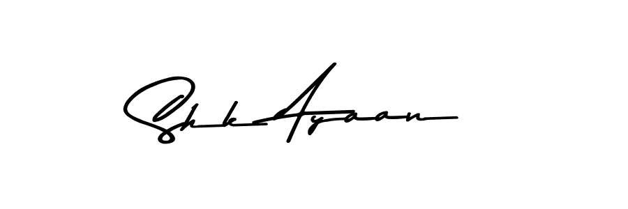 Make a beautiful signature design for name Shk Ayaan. With this signature (Asem Kandis PERSONAL USE) style, you can create a handwritten signature for free. Shk Ayaan signature style 9 images and pictures png