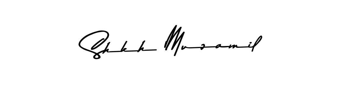 It looks lik you need a new signature style for name Shkh Muzamil. Design unique handwritten (Asem Kandis PERSONAL USE) signature with our free signature maker in just a few clicks. Shkh Muzamil signature style 9 images and pictures png