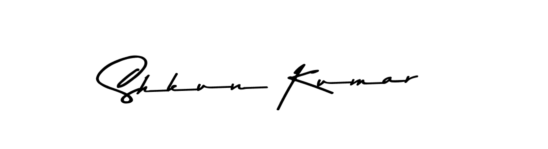 You should practise on your own different ways (Asem Kandis PERSONAL USE) to write your name (Shkun Kumar) in signature. don't let someone else do it for you. Shkun Kumar signature style 9 images and pictures png