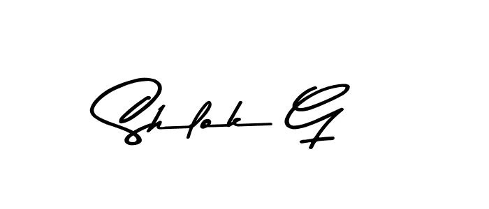 Make a beautiful signature design for name Shlok G. Use this online signature maker to create a handwritten signature for free. Shlok G signature style 9 images and pictures png