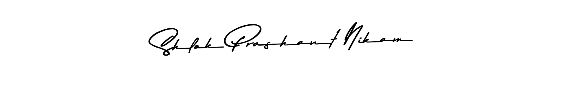 You can use this online signature creator to create a handwritten signature for the name Shlok Prashant Nikam. This is the best online autograph maker. Shlok Prashant Nikam signature style 9 images and pictures png