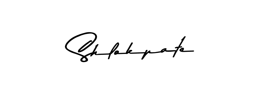 How to make Shlokpate signature? Asem Kandis PERSONAL USE is a professional autograph style. Create handwritten signature for Shlokpate name. Shlokpate signature style 9 images and pictures png