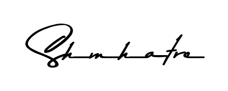 The Asem Kandis PERSONAL USE typeface gives name Shmhatre a refined look. Suitable for certificates, diplomas, and official verification. Shmhatre signature style 9 images and pictures png
