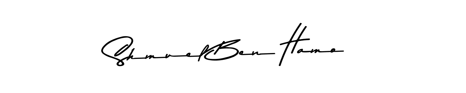 if you are searching for the best signature style for your name Shmuel Ben Hamo. so please give up your signature search. here we have designed multiple signature styles  using Asem Kandis PERSONAL USE. Shmuel Ben Hamo signature style 9 images and pictures png