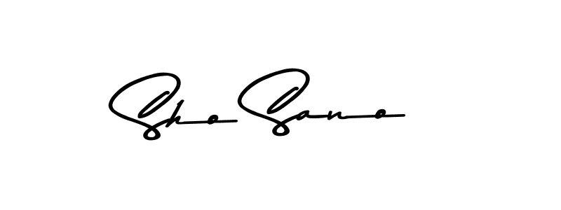 This is the best signature style for the Sho Sano name. Also you like these signature font (Asem Kandis PERSONAL USE). Mix name signature. Sho Sano signature style 9 images and pictures png